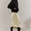 Boxy Cotton Fleece Hoodie – Black