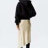 Boxy Cotton Fleece Hoodie – Black