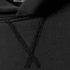 Boxy Cotton Fleece Hoodie – Washed Black Boxy Cotton Fleece Hoodie – Washed Black