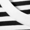 Boxy Cotton T-Shirt – Black & White Stripes