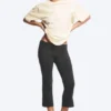 Boxy Cotton T-Shirt – Light Beige – Lilac Stripe Boxy Cotton T-Shirt – Light Beige – Lilac Stripe