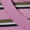 Boxy Cotton T-Shirt – Striped Pink