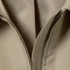 Boxy Cotton Zip Jacket – Beige Boxy Cotton Zip Jacket – Beige