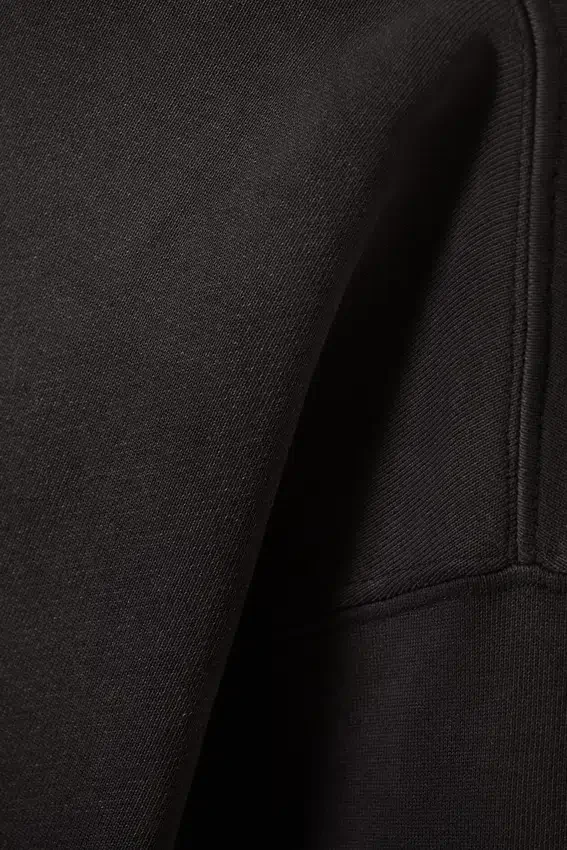 Boxy Distressed Sweatshirt – Faded Black Boxy Distressed Sweatshirt – Faded Black