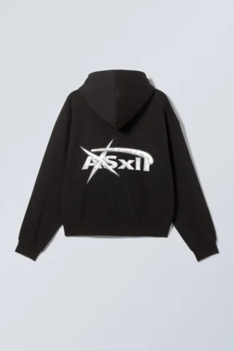 Boxy Graphic Zip Hoodie – Asxll