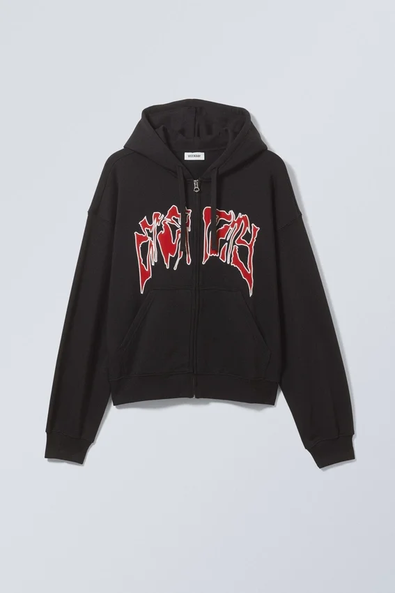 Boxy Graphic Zip Hoodie – Eternity Boxy Graphic Zip Hoodie – Eternity