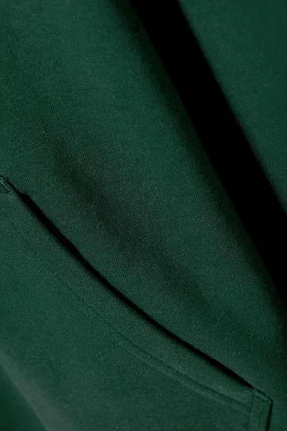 Boxy Graphic Zip Hoodie – Multi-Printed Dark Green Boxy Graphic Zip Hoodie – Multi-Printed Dark Green