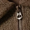 Boxy Half-Zip Fleece Sweatshirt – Washed Dark Brown Boxy Half-Zip Fleece Sweatshirt – Washed Dark Brown