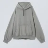 Boxy Heavyweight Hoodie – Washed Dusty Grey Boxy Heavyweight Hoodie – Washed Dusty Grey
