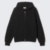 Boxy Knitted Hoodie – Black Boxy Knitted Hoodie – Black