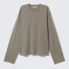Boxy Long Sleeve T-Shirt – Grey Boxy Long Sleeve T-Shirt – Grey