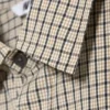 Boxy Long-Sleeved Cotton Poplin Shirt – Beige Check Boxy Long-Sleeved Cotton Poplin Shirt – Beige Check
