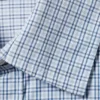 Boxy Long-Sleeved Cotton Poplin Shirt – Checked Blue Boxy Long-Sleeved Cotton Poplin Shirt – Checked Blue