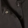 Boxy Long-Sleeved Henley T-Shirt – Dark Grey Boxy Long-Sleeved Henley T-Shirt – Dark Grey