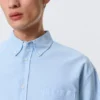 Boxy Long-Sleeved Oxford Shirt – Light Blue Boxy Long-Sleeved Oxford Shirt – Light Blue