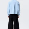 Boxy Long-Sleeved Oxford Shirt – Light Blue Boxy Long-Sleeved Oxford Shirt – Light Blue