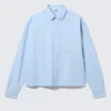 Boxy Long-Sleeved Oxford Shirt – Light Blue Boxy Long-Sleeved Oxford Shirt – Light Blue