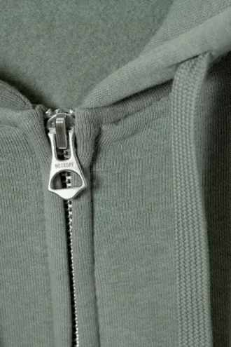 Boxy Midweight Zip Hoodie – Dusty Grey