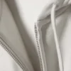 Boxy Midweight Zip Hoodie – Light Dusty Grey Boxy Midweight Zip Hoodie – Light Dusty Grey