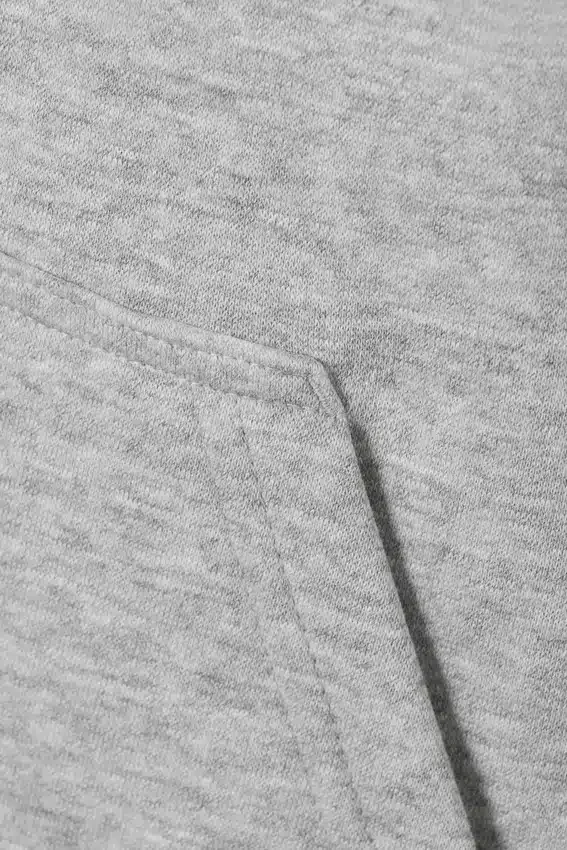 Boxy Midweight Zip Hoodie – Light Grey Melange Boxy Midweight Zip Hoodie – Light Grey Melange