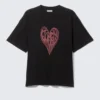 Boxy Printed Graphic T-Shirt – Black – Heart of Energy Boxy Printed Graphic T-Shirt – Black – Heart of Energy