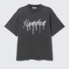 Boxy Printed Graphic T-Shirt – Black – Heartbeat Boxy Printed Graphic T-Shirt – Black – Heartbeat