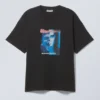 Boxy Printed Graphic T-Shirt – Black – Young Faces Boxy Printed Graphic T-Shirt – Black – Young Faces