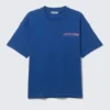Boxy Printed Graphic T-Shirt – Bright Blue – Four Man Gang Boxy Printed Graphic T-Shirt – Bright Blue – Four Man Gang