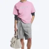 Boxy Printed Graphic T-Shirt – Pink Boxy Printed Graphic T-Shirt – Pink