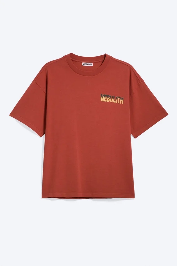 Boxy Printed Graphic T-Shirt – Red – Nebulith Boxy Printed Graphic T-Shirt – Red – Nebulith