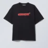 Boxy Printed Graphic T-Shirt – Washed Black – Space Knights Boxy Printed Graphic T-Shirt – Washed Black – Space Knights