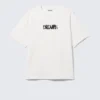 Boxy Printed Graphic T-Shirt – White – Dreams Boxy Printed Graphic T-Shirt – White – Dreams