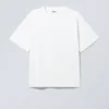 Boxy Printed Graphic T-Shirt – White – Green Symbol Boxy Printed Graphic T-Shirt – White – Green Symbol