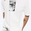 Boxy Printed Graphic T-Shirt – White – Tears Boxy Printed Graphic T-Shirt – White – Tears