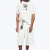 Boxy Printed Graphic T-Shirt – White – Tears Boxy Printed Graphic T-Shirt – White – Tears