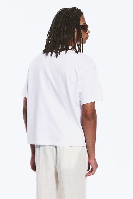 Boxy Printed Graphic T-Shirt – White – Total Chaos Boxy Printed Graphic T-Shirt – White – Total Chaos