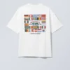 Boxy Printed Graphic T-Shirt – White – World Cup 99 Boxy Printed Graphic T-Shirt – White – World Cup 99