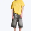 Boxy Printed Graphic T-Shirt – Yellow – Italy Boxy Printed Graphic T-Shirt – Yellow – Italy