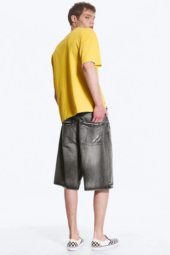 Boxy Printed Graphic T-Shirt – Yellow – Italy Boxy Printed Graphic T-Shirt – Yellow – Italy