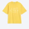 Boxy Printed Graphic T-Shirt – Yellow – Italy Boxy Printed Graphic T-Shirt – Yellow – Italy