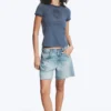 Boxy Printed Short-Sleeved T-Shirt – Dark Blue – Pretzels Boxy Printed Short-Sleeved T-Shirt – Dark Blue – Pretzels