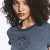 Boxy Printed Short-Sleeved T-Shirt – Dark Blue – Pretzels Boxy Printed Short-Sleeved T-Shirt – Dark Blue – Pretzels