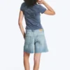 Boxy Printed Short-Sleeved T-Shirt – Dark Blue – Pretzels Boxy Printed Short-Sleeved T-Shirt – Dark Blue – Pretzels
