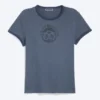 Boxy Printed Short-Sleeved T-Shirt – Dark Blue – Pretzels Boxy Printed Short-Sleeved T-Shirt – Dark Blue – Pretzels