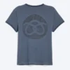Boxy Printed Short-Sleeved T-Shirt – Dark Blue – Pretzels Boxy Printed Short-Sleeved T-Shirt – Dark Blue – Pretzels