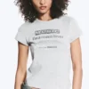 Boxy Printed Short-Sleeved T-Shirt – Grey Melange Boxy Printed Short-Sleeved T-Shirt – Grey Melange