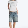 Boxy Printed Short-Sleeved T-Shirt – Grey Melange Boxy Printed Short-Sleeved T-Shirt – Grey Melange