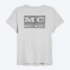 Boxy Printed Short-Sleeved T-Shirt – Grey Melange Boxy Printed Short-Sleeved T-Shirt – Grey Melange