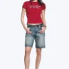 Boxy Printed Short-Sleeved T-Shirt – Red – Communication Boxy Printed Short-Sleeved T-Shirt – Red – Communication