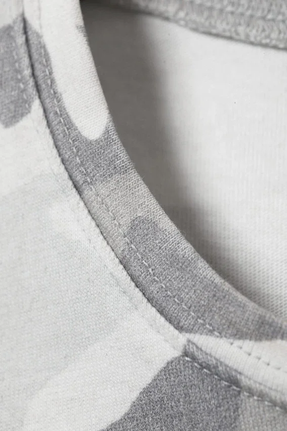 Boxy Printed Short-Sleeved T-Shirt – White – Camo Boxy Printed Short-Sleeved T-Shirt – White – Camo